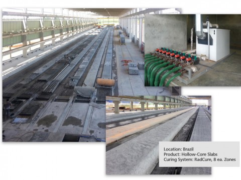 巴西预制混凝土空心板热水养护系统—德国固尔特全球案例