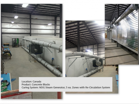 加拿大混凝土砌块蒸汽发生器养护系统—德国固尔特全球案例